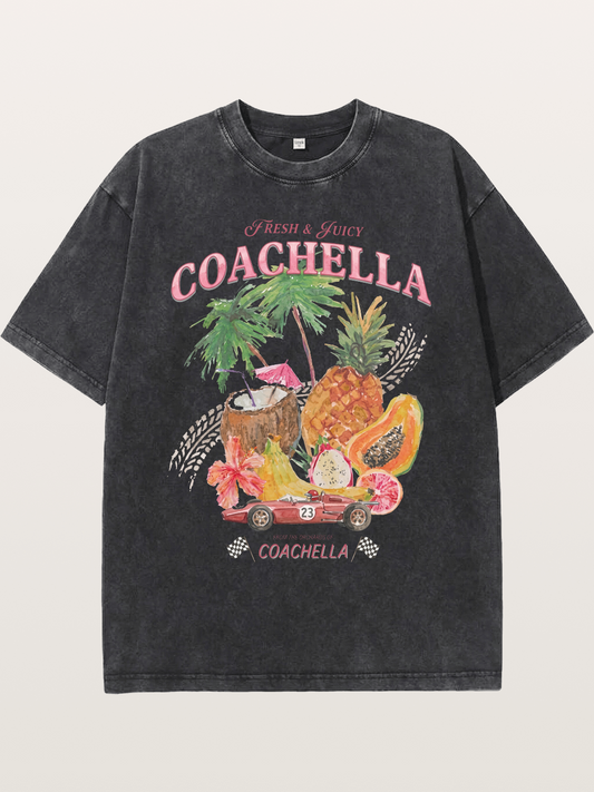 Fresh Juicy Coachella Washed T-shirt