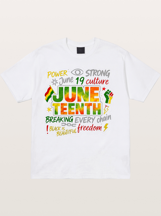 Juneteenth Breaking Every Chain Cotton T-shirt