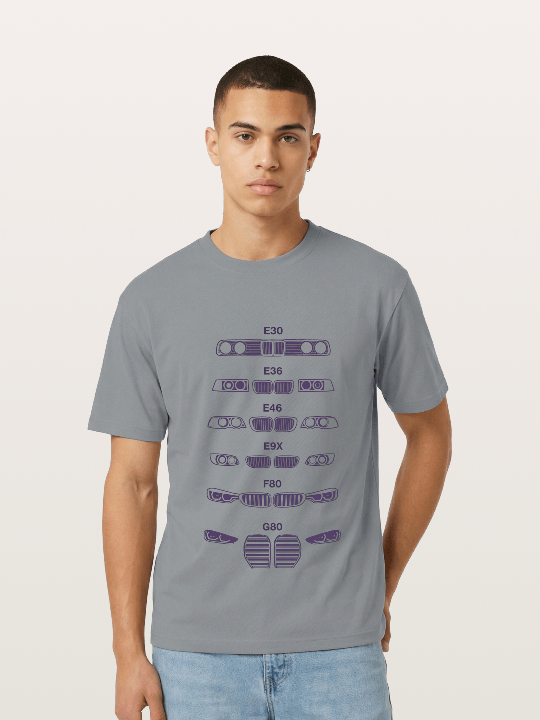 BMW Headlight Generations Print Gildan T-shirt