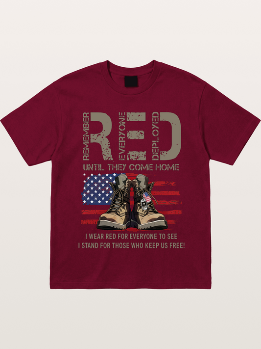 I Wear Red for Those Who Keep Us Free Gildan T-shirt