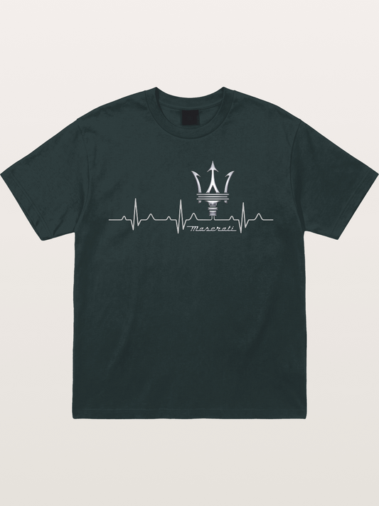 Maserati Heartbeat Emblem Gildan T-shirt