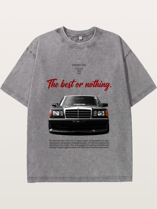 Mercedes W126 SEL Retro Washed T-shirt