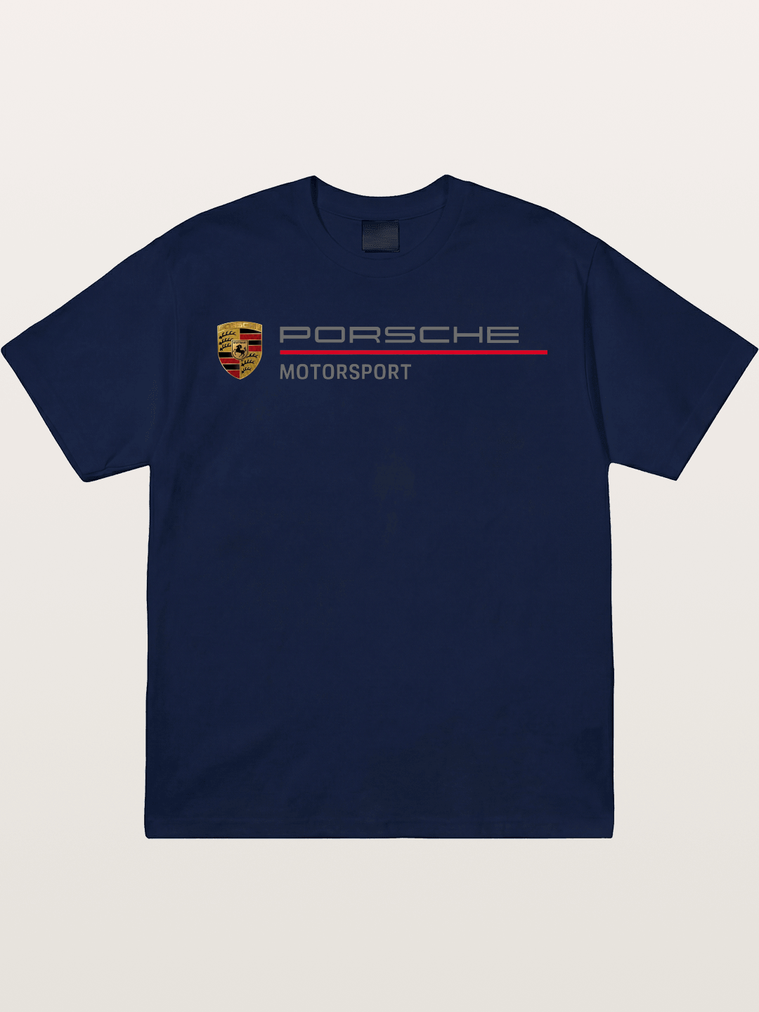 Porsche Motorsport Striped Logo Gildan T-shirt