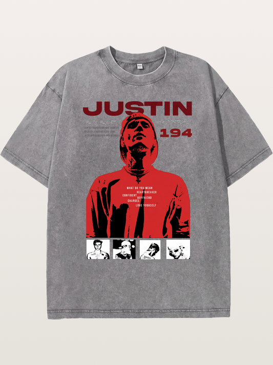 Justin 194 Retro Vibes Washed T-shirt