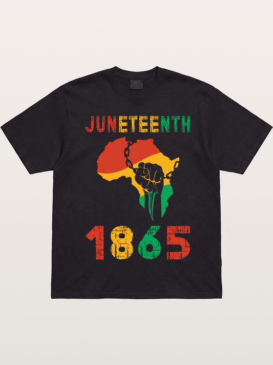 Juneteenth 1865 Africa Freedom Fist Gildan T-shirt