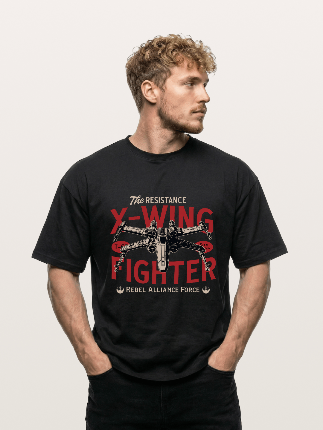 Resistance X-Wing Fighter Retro Design Gildan T-shirt