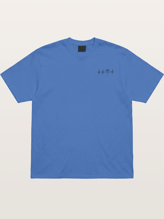 Tesla Logo Heartbeat Sticker Gildan T-shirt