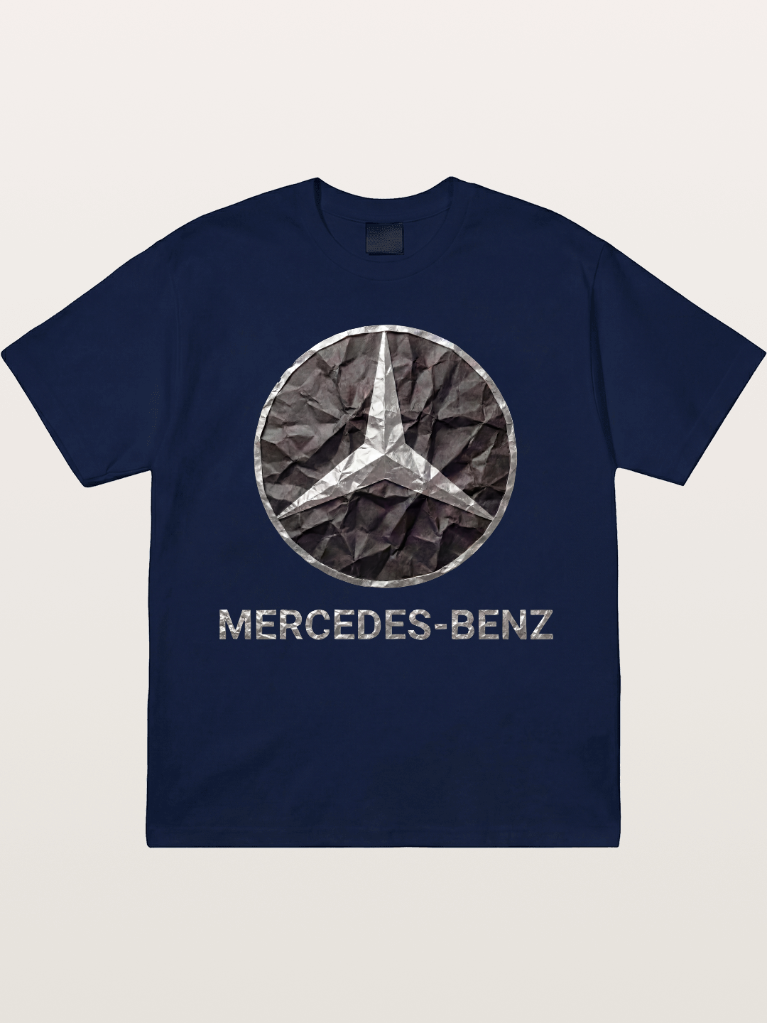 Mercedes Crumpled Paper Logo Gildan T-shirt