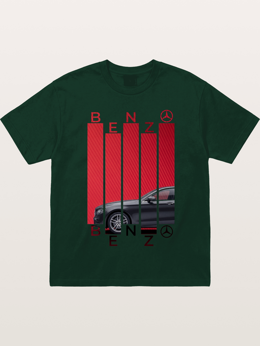 Benz Barcode Style Print Gildan T-shirt