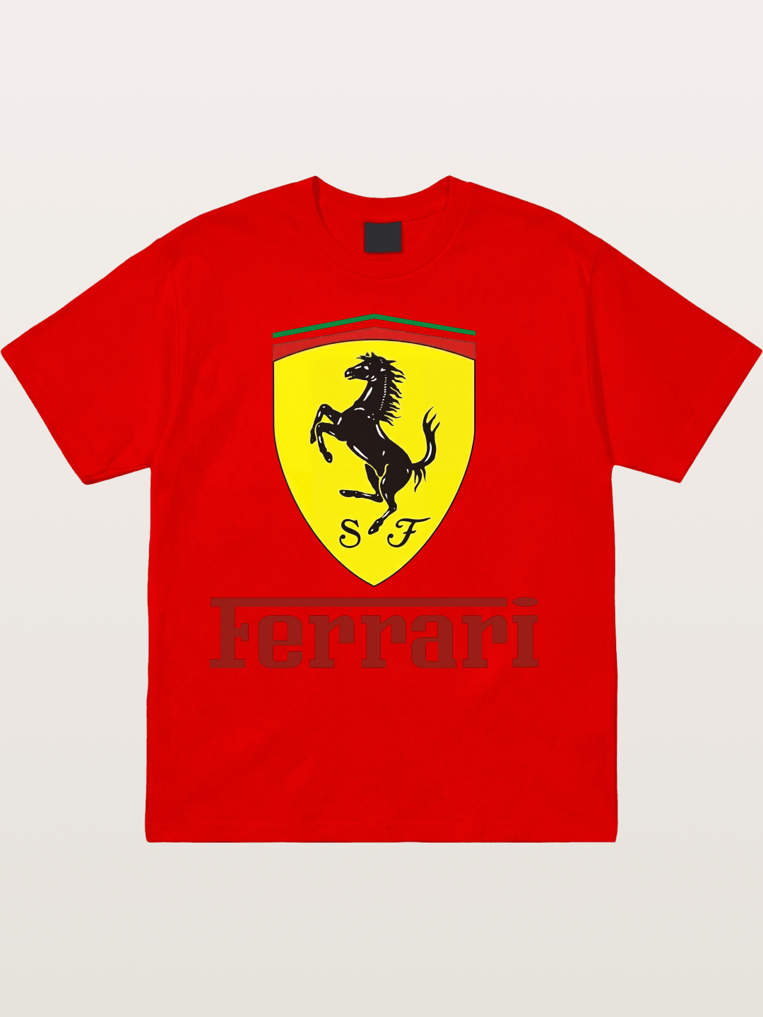 Ferrari Prancing Horse Shield Cotton T-shirt