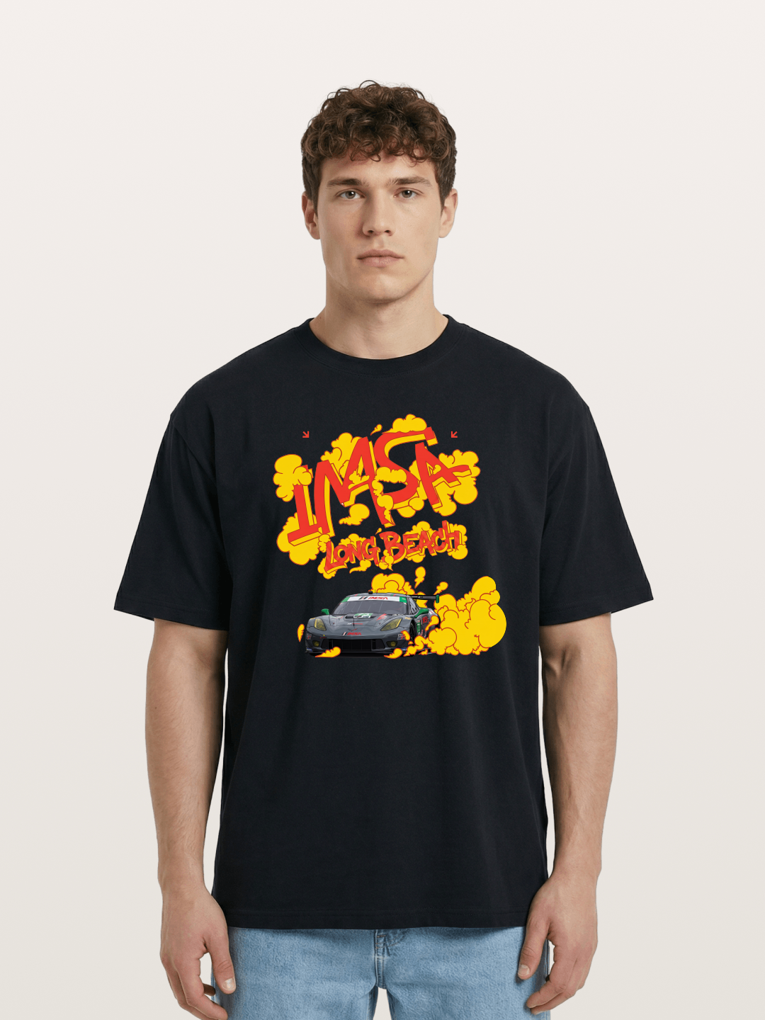 IMSA Long Beach Race Graphic Cotton T-shirt