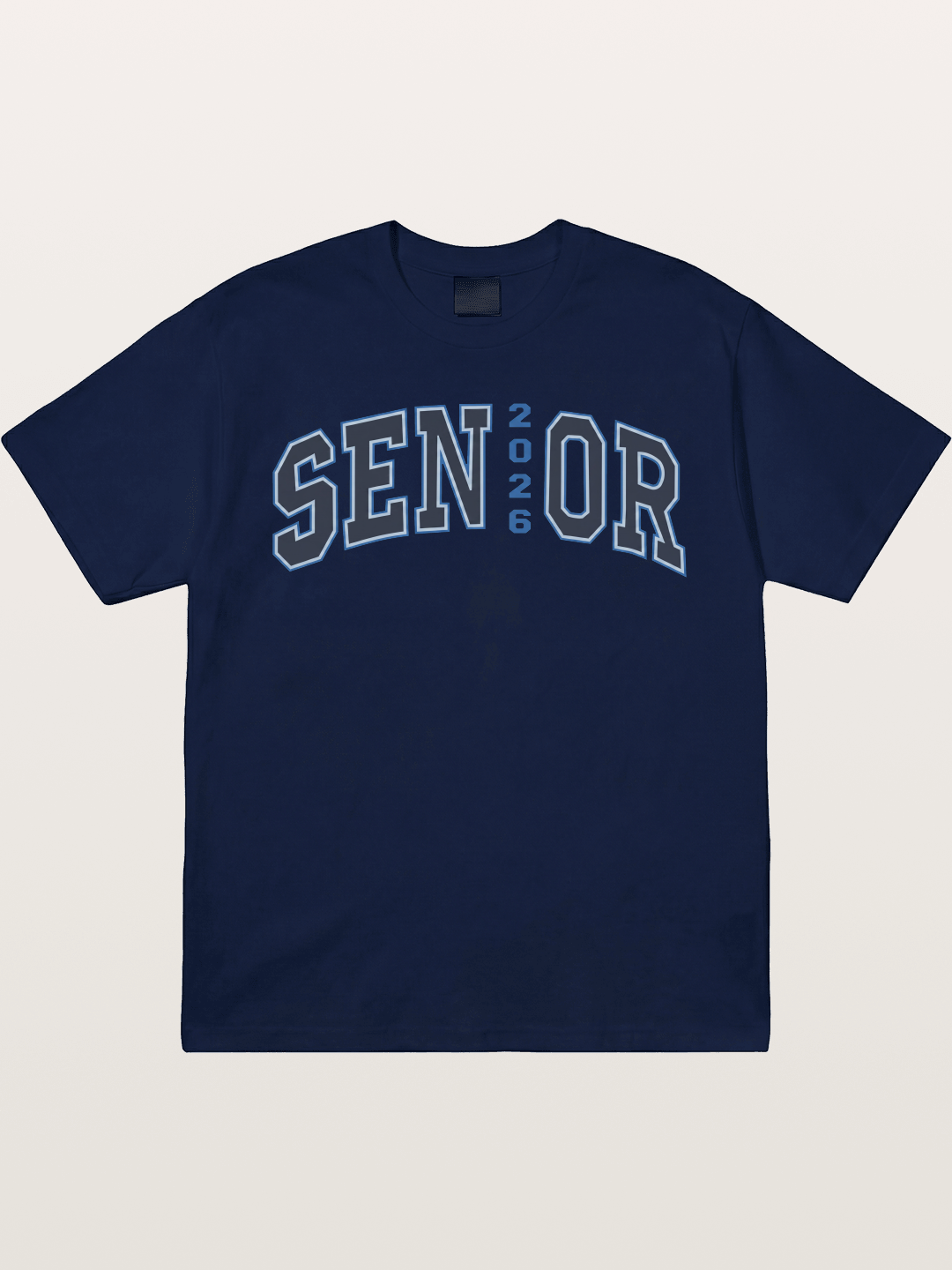 Senior 2026 Varsity Style Text Gildan T-shirt