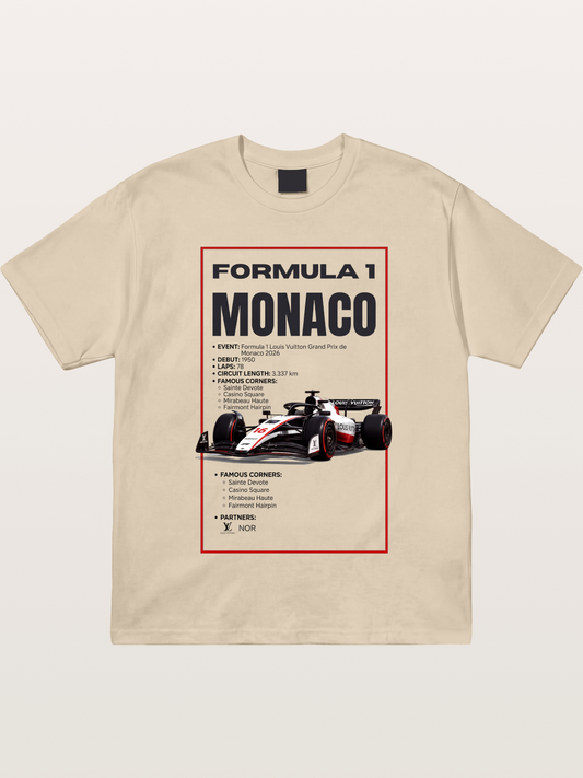 F1 Monaco Grand Prix Fact Sheet Gildan T-shirt