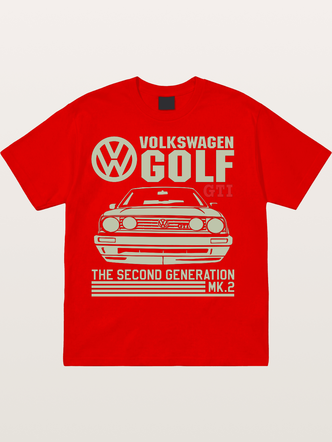 Volkswagen Golf MK2 Outline Cotton T-shirt