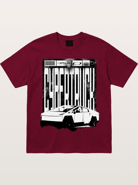 Tesla Cybertruck Glitch Poster Gildan T-shirt