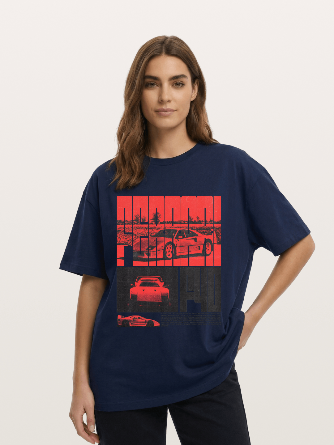 Red F40 Cotton T-shirt