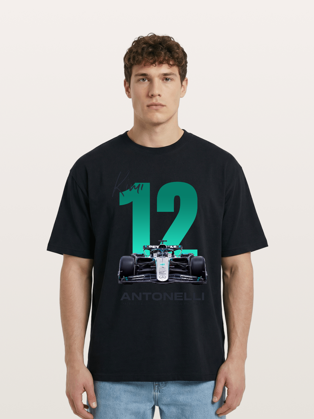 Kimi Antonelli Mercedes F1 12 Cotton T-shirt
