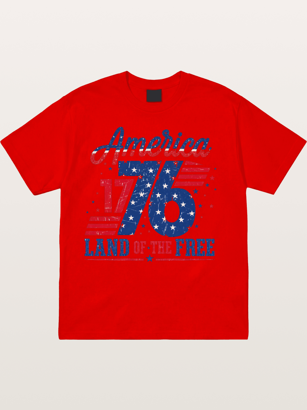 America 1776 Land Of The Free Cotton T-shirt