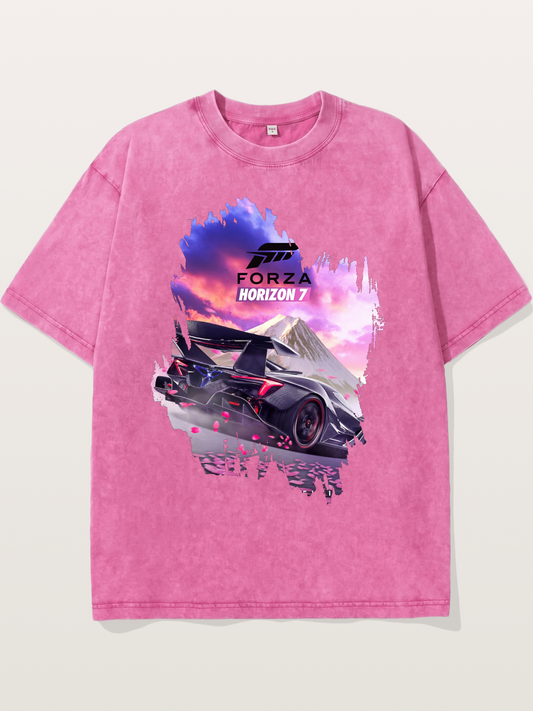 Forza Horizon 7 Japan Print Washed T-shirt