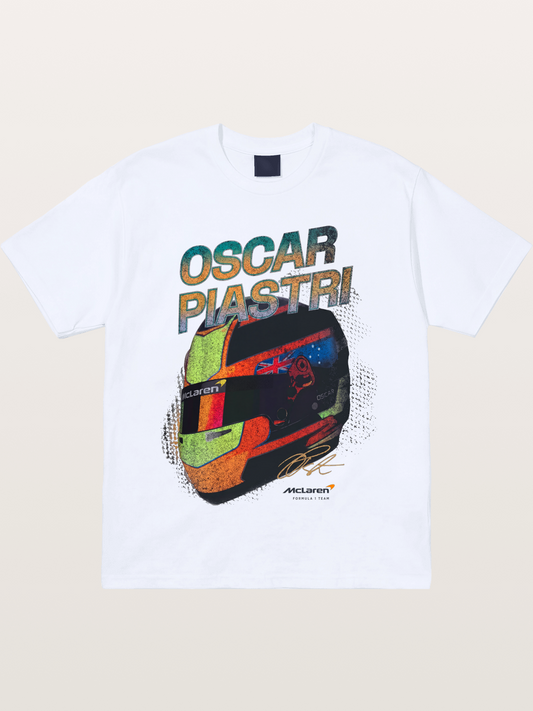 Oscar Piastri McLaren Helmet Gildan T-shirt