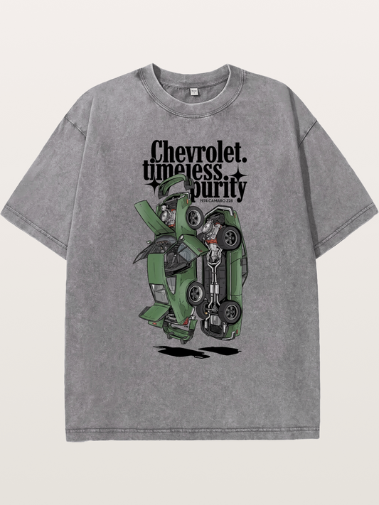 Timeless Purity Muscle Car Washed T-shirt