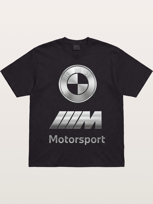 BMW Motorsport Metal Logo Art Gildan T-shirt