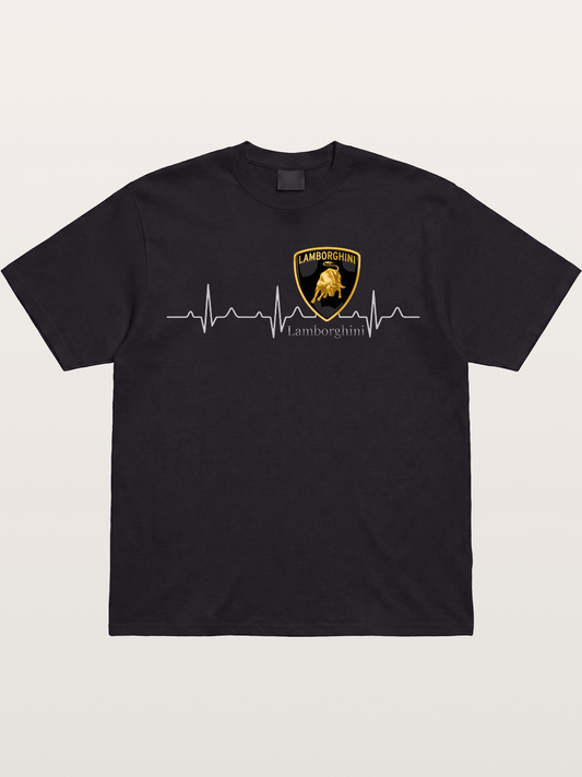 Lamborghini Heartbeat ECG Line Gildan T-shirt