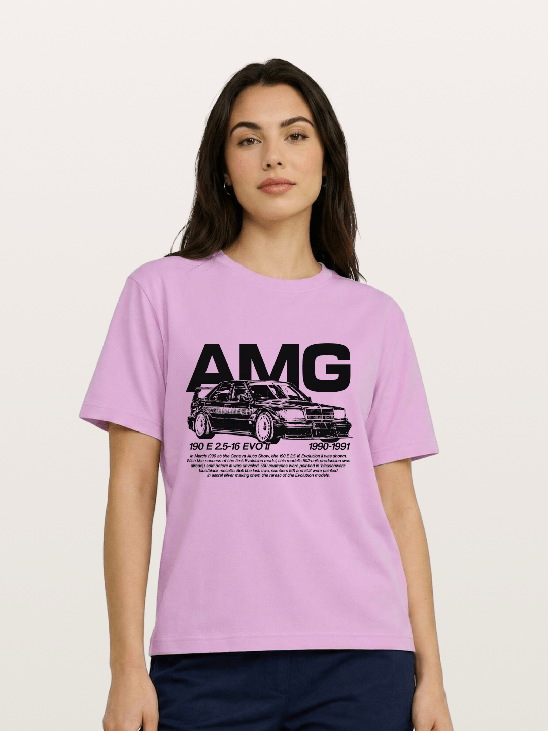 AMG 190E EVO Racing Car Art Gildan T-shirt