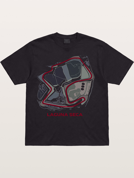 Laguna Seca Corkscrew Track Cotton T-shirt