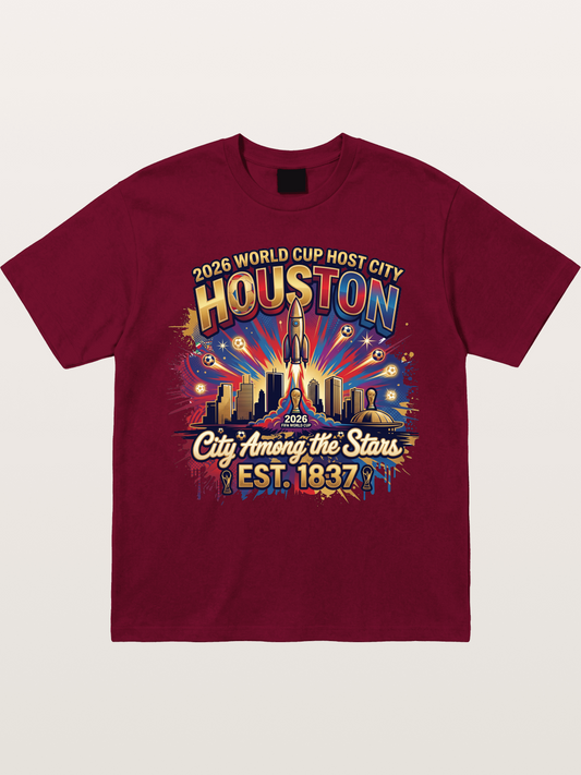 Houston 2026 Host City Art Gildan T-shirt