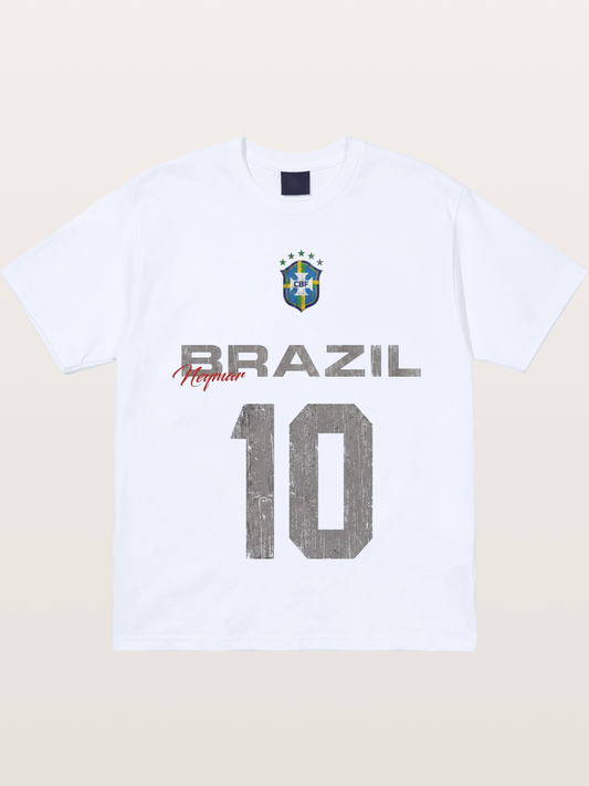 Brazil Neymar 10 Vintage Gildan T-shirt