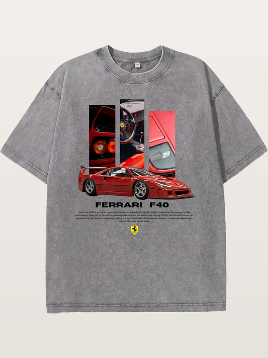 Vertical F40 Washed T-shirt