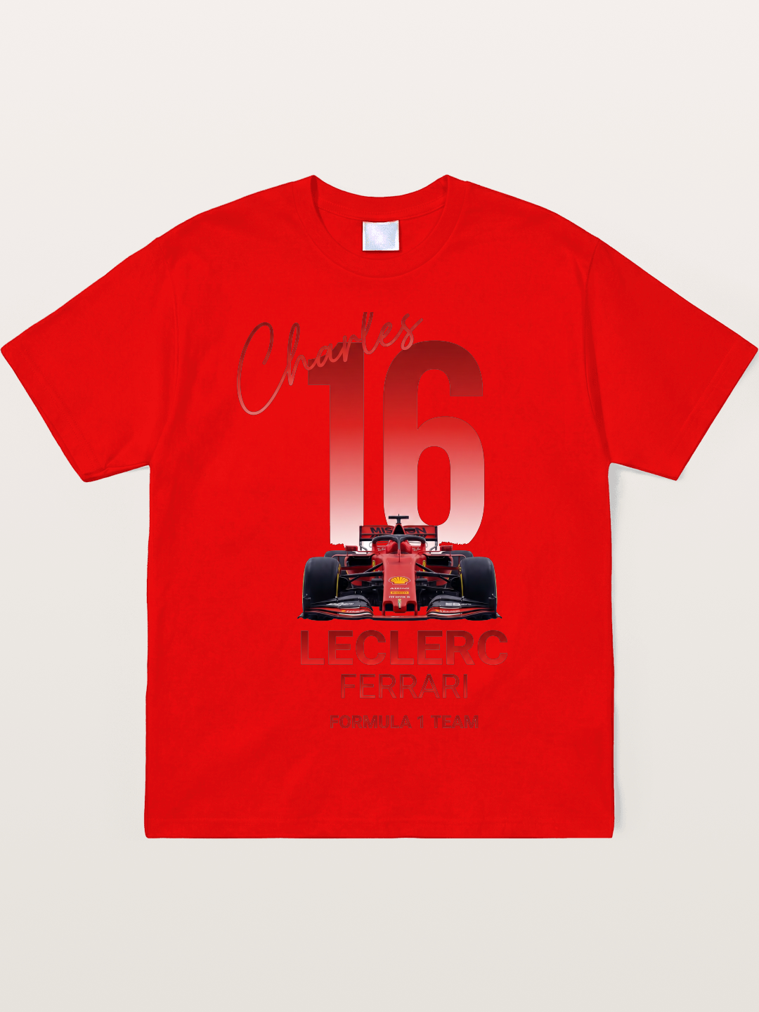 Charles Leclerc Ferrari 16 Art Soft-Stay T-shirt