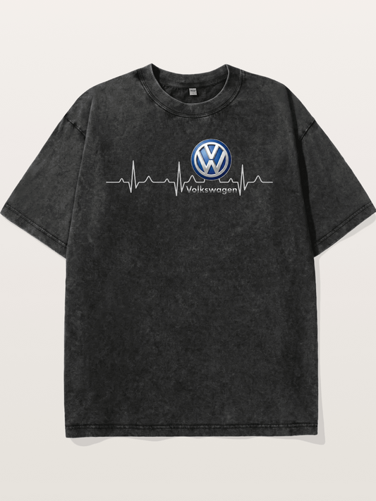Volkswagen Heartbeat Logo Washed T-shirt