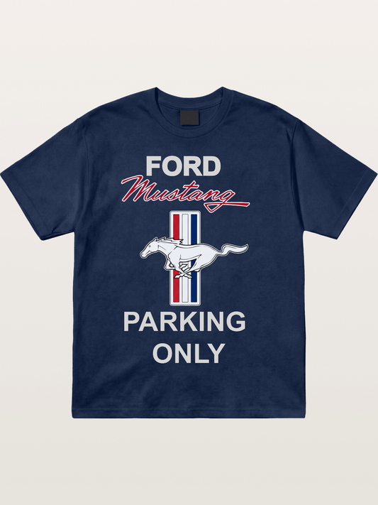 Ford Mustang Parking Only Sign Cotton T-shirt