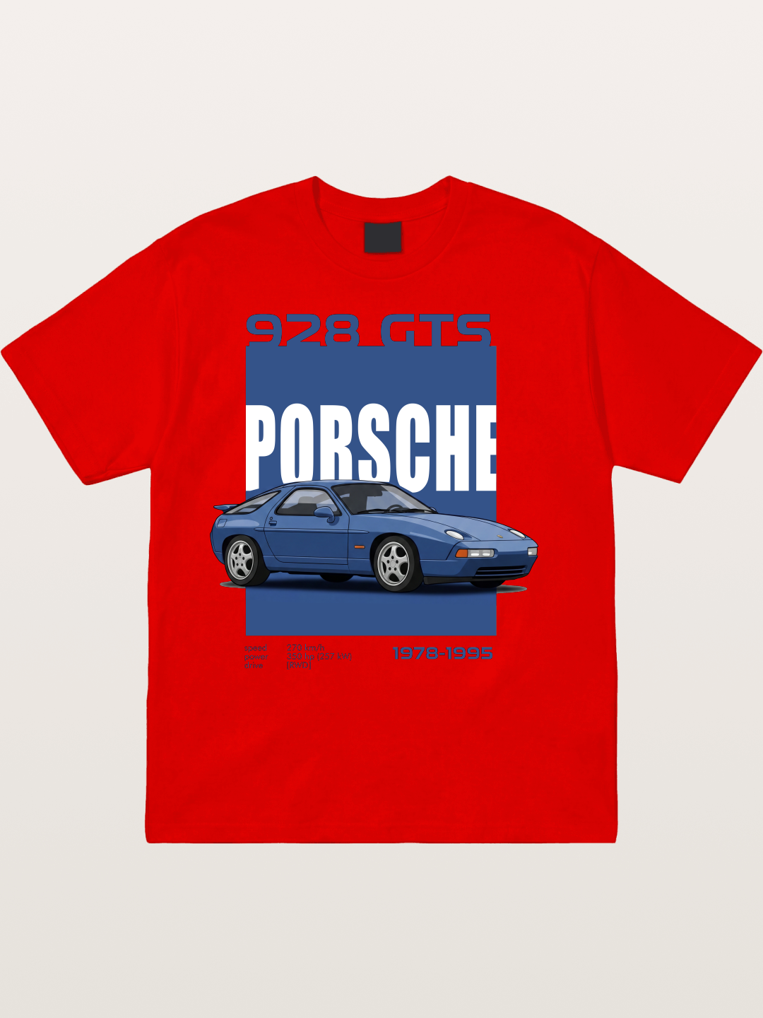 Porsche 928 GTS Blue Classic Cotton T-shirt