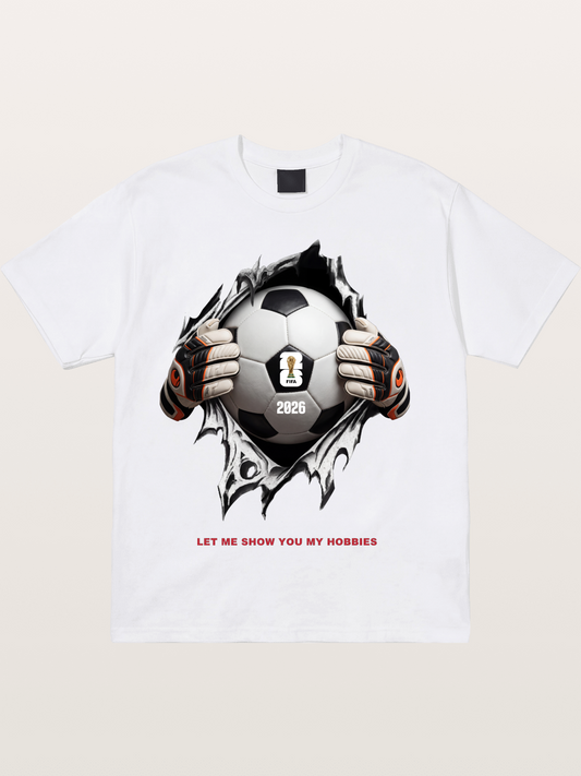 Soccer Ball Tear Effect 2026 Cotton T-shirt