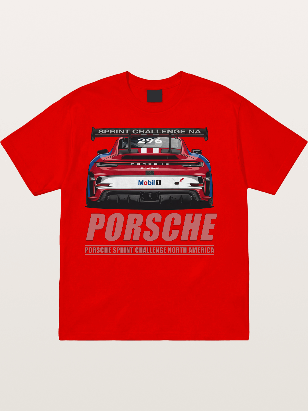 Porsche 911 Sprint Challenge Rear Cotton T-shirt
