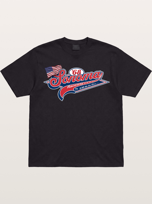 Sonoma Raceway 1968 Vintage Script Gildan T-shirt