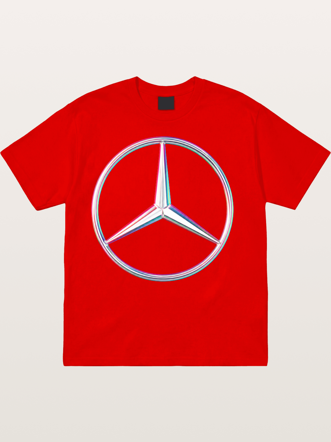 Mercedes Holographic Logo Cotton T-shirt