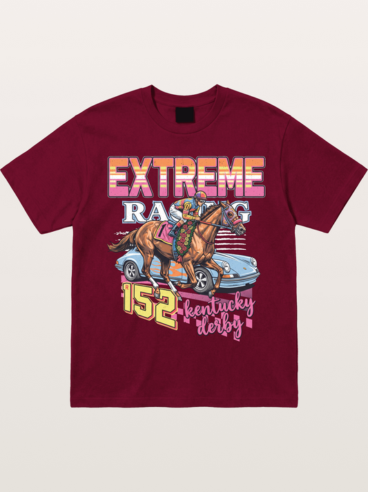 Derby Horse & Porsche Retro Gildan T-shirt