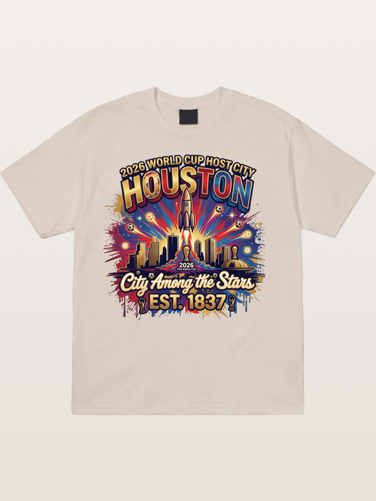 Houston 2026 Host City Art Cotton T-shirt
