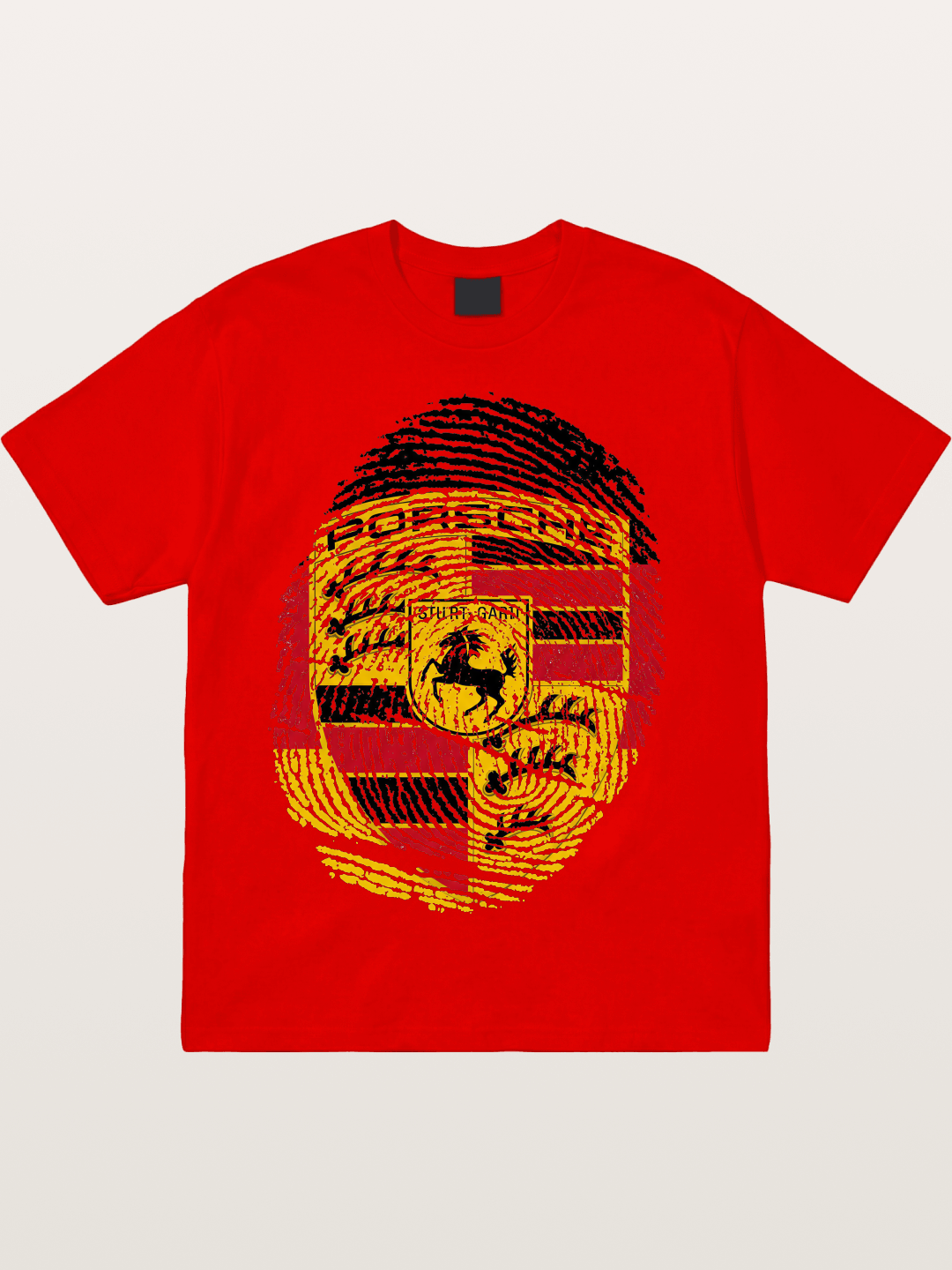 Porsche Crest Fingerprint Cotton T-shirt