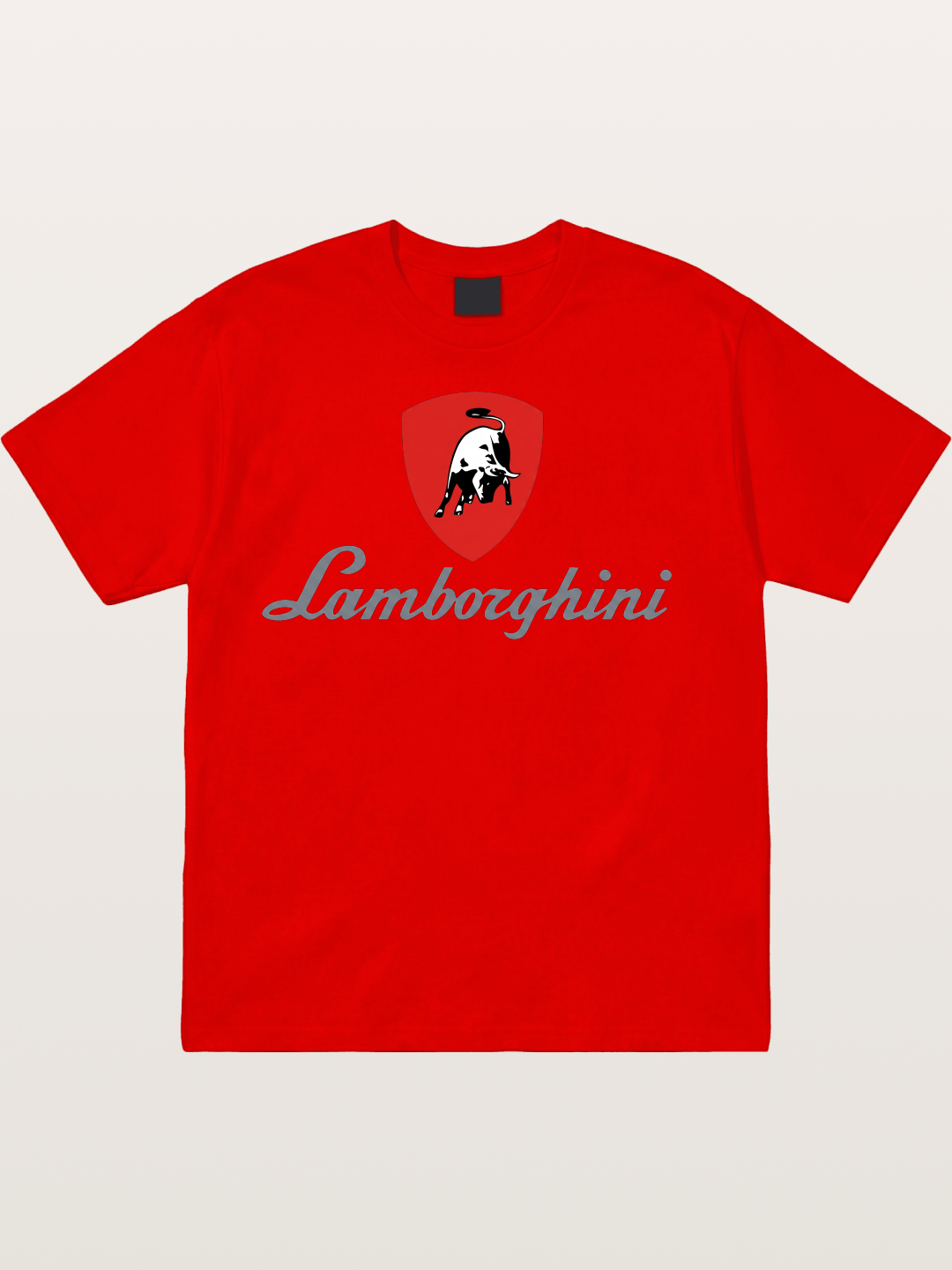 Lamborghini Red Bull Logo Cotton T-shirt