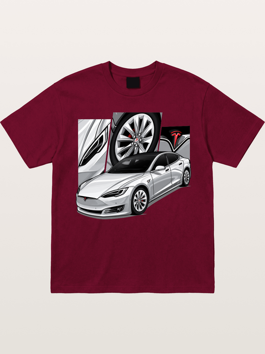 Tesla Model 3 Artwork Gildan T-shirt