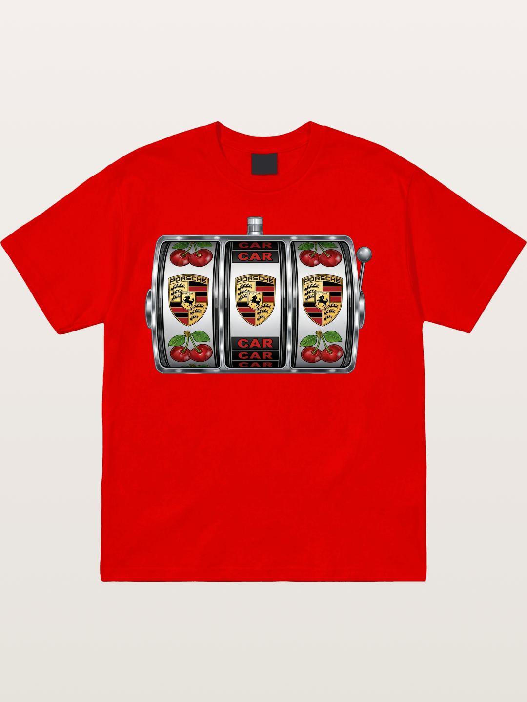 Porsche Slot Machine Art Print Cotton T-shirt