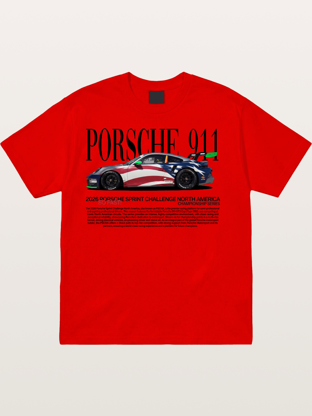 Porsche 911 Sprint Challenge Livery Cotton T-shirt