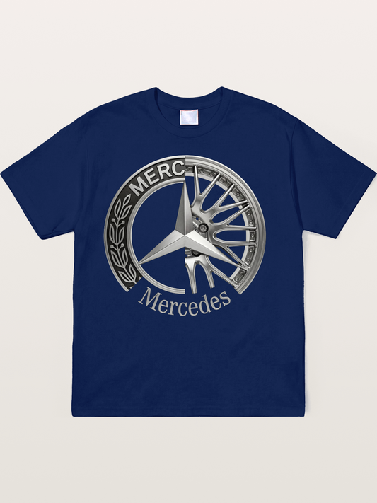 Mercedes Benz Wheel Emblem Art Soft-Stay T-shirt