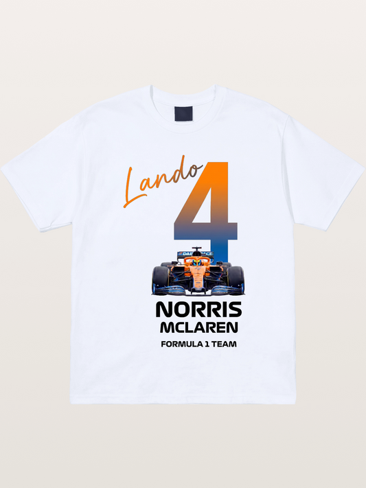 Lando Norris McLaren 4 Graphic Gildan T-shirt
