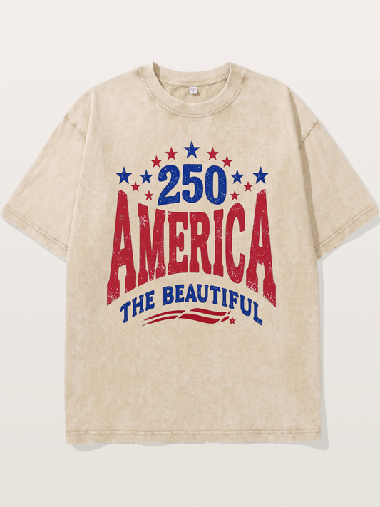 America The Beautiful Vintage Washed T-shirt